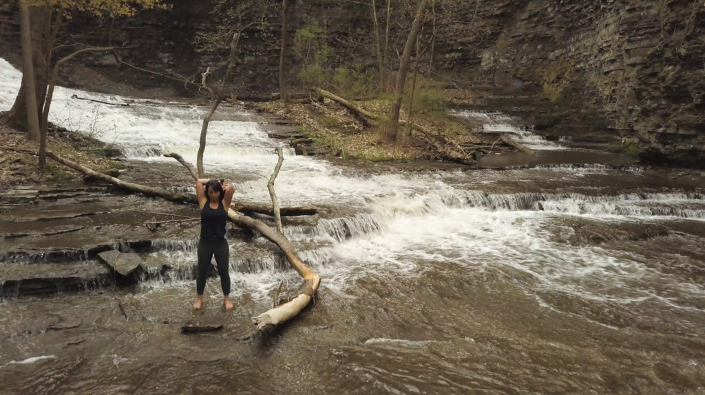 Kathy Lucas at Cascadilla Gorge, Ithaca, NY